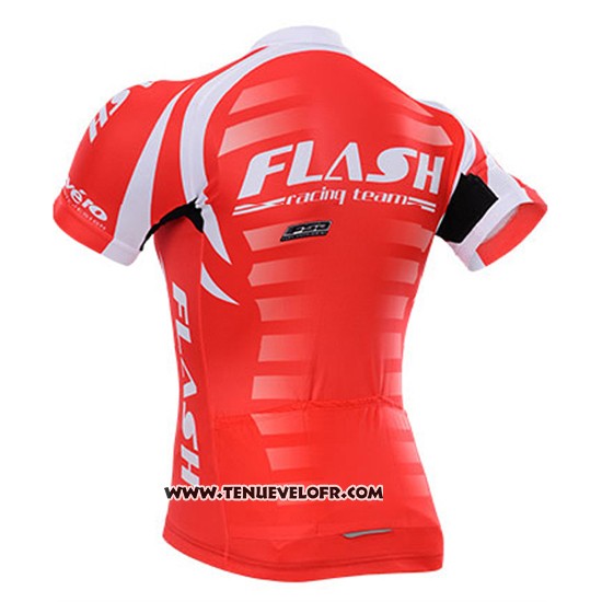 Maillot Ciclismo To The Fore Rouge et Blanc Manches Courtes et Cuissard